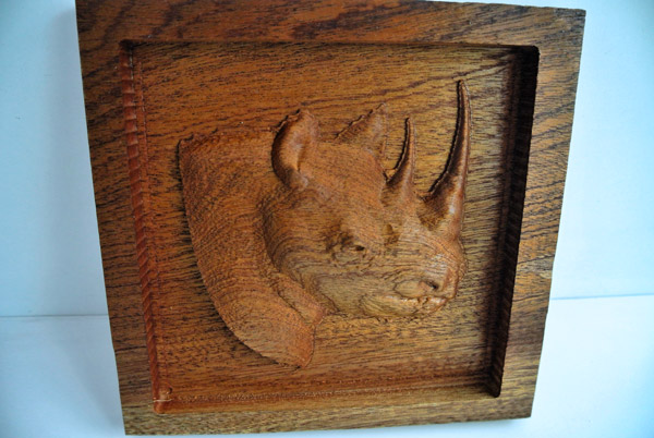 rinoceronte incisione legno